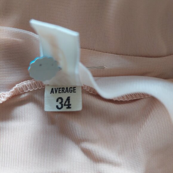 Vintage D’Orsay Nightgown Slip Dress Lingerie Pink Lace , Size 34 - Picture 4 of 7